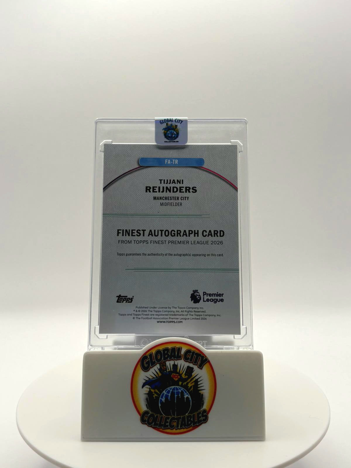 Topps Finest Premier League 2026 - Manchester City - Tijjani Reijnders Autograph - 84/99