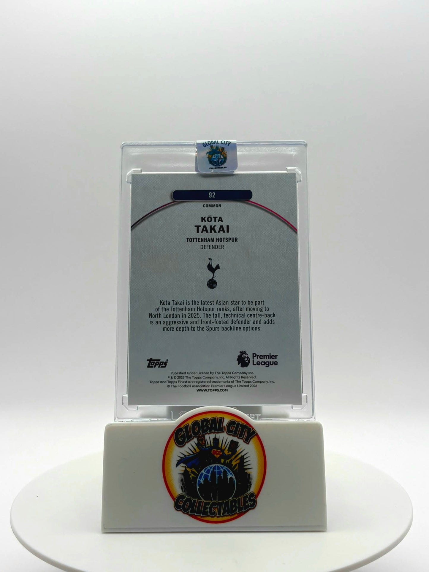 Topps Finest Premier League 2026 - Tottenham Hotspurs - Kota Kakai RC - 67/75
