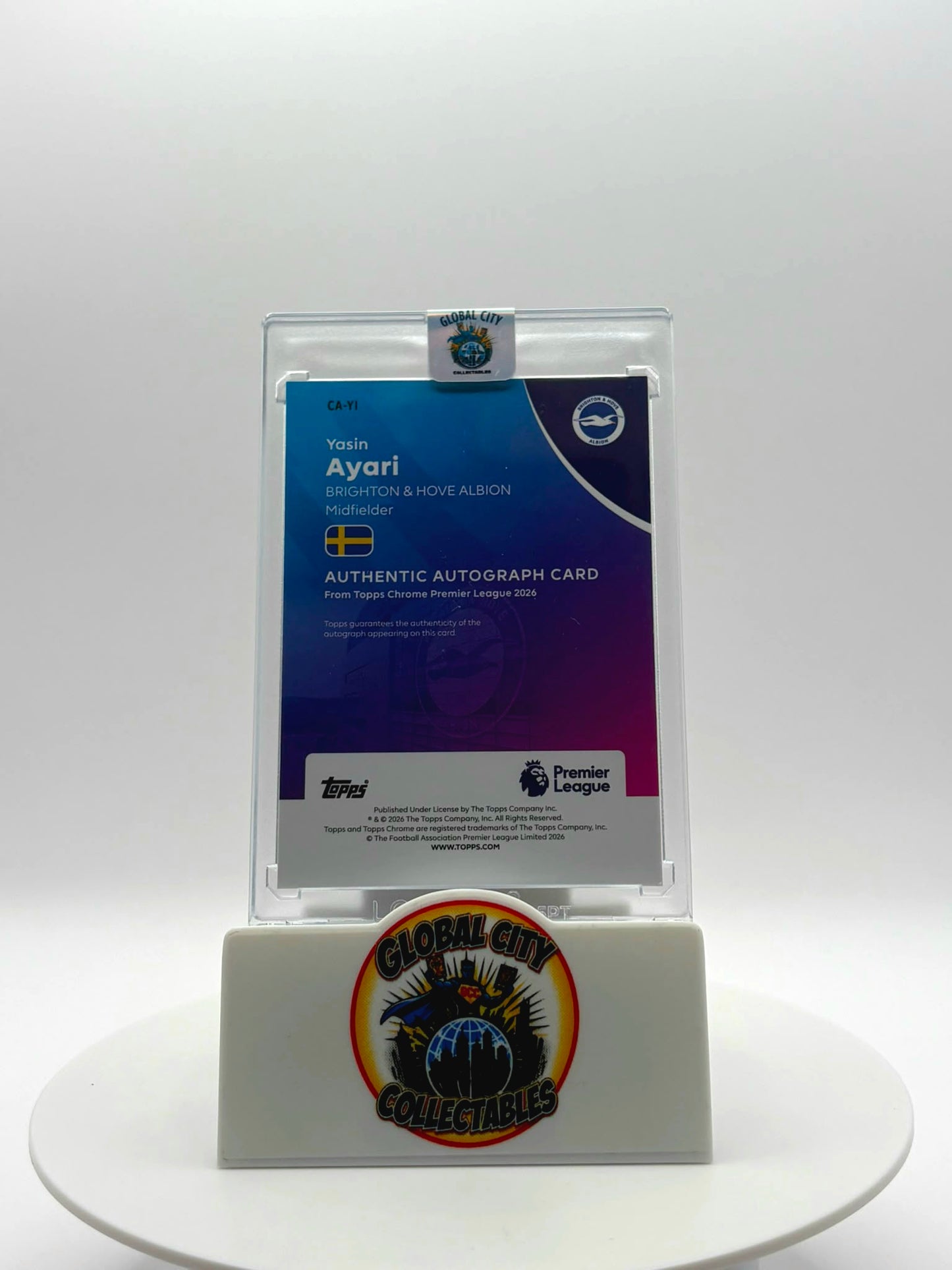 Topps Premier League 2026 - Brighton & Hove Albion - Yasin Ayari RC Autograph - 43/50