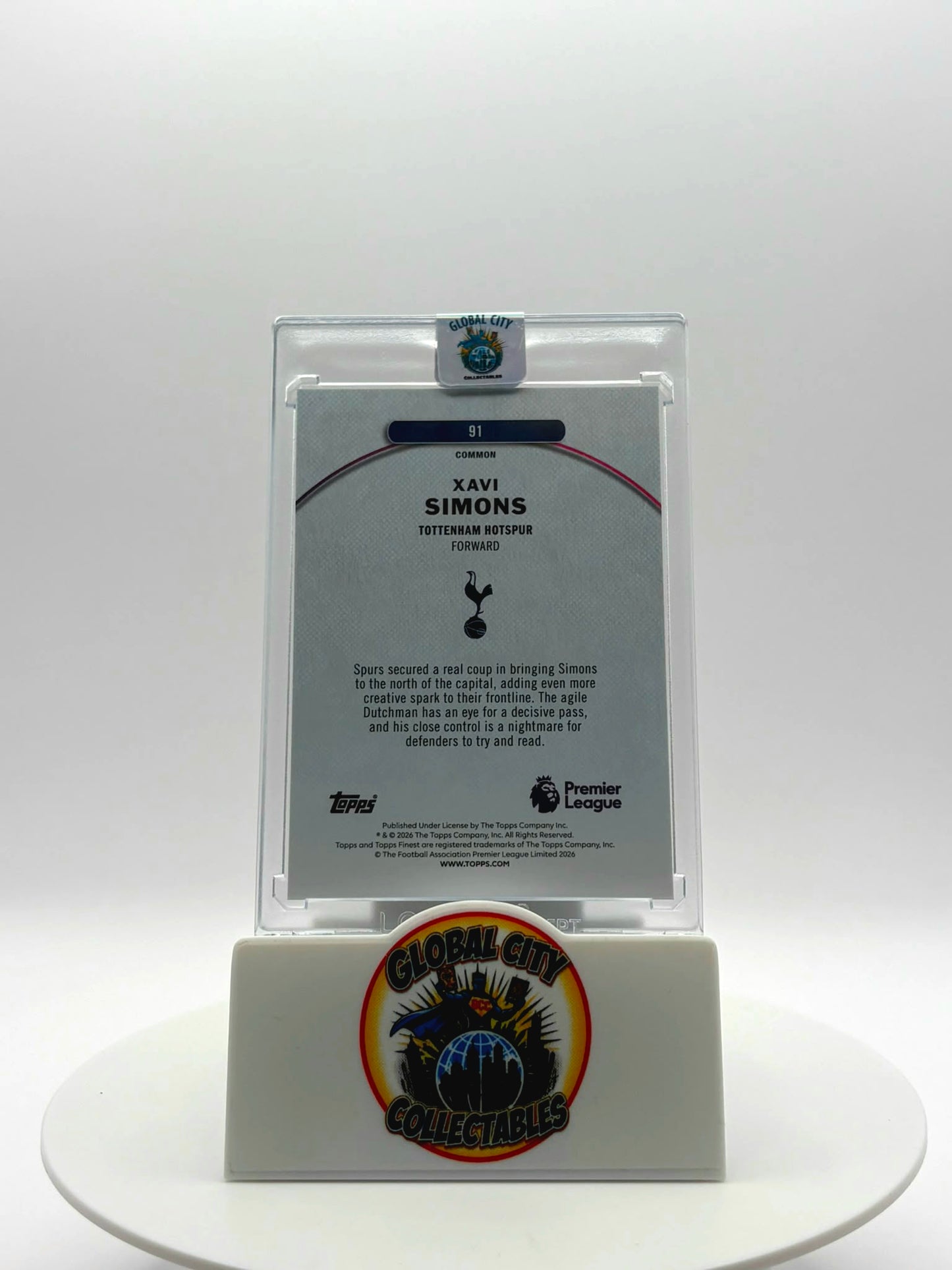 Topps Finest Premier League 2026 - Tottenham Hotspurs- Xavi Simons - 73/99