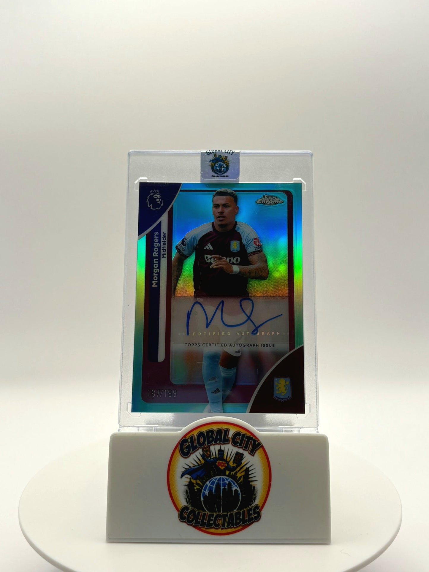Topps Premier League 2026 - Aston Villa - Morgan Rogers Autograph - 187/199