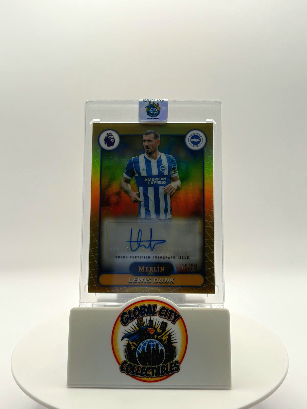 Topps Premier League Merlin 2026 - Brighton & Hove Albion - Lewis Dunk Autograph - 15/50
