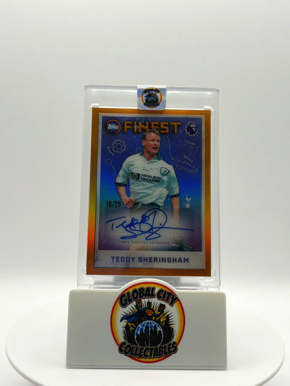 Topps Finest Premier League 2026 - Tottenham Hotspurs - Teddy Sheringham Autograph - 16/25