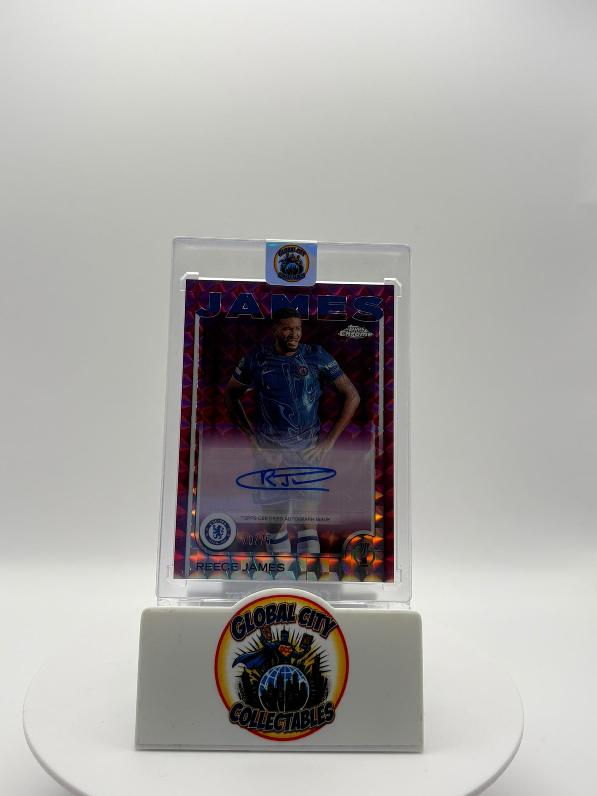 Topps Chrome UCC 2025 - Chelsea - Recce James Autograph - 70/75