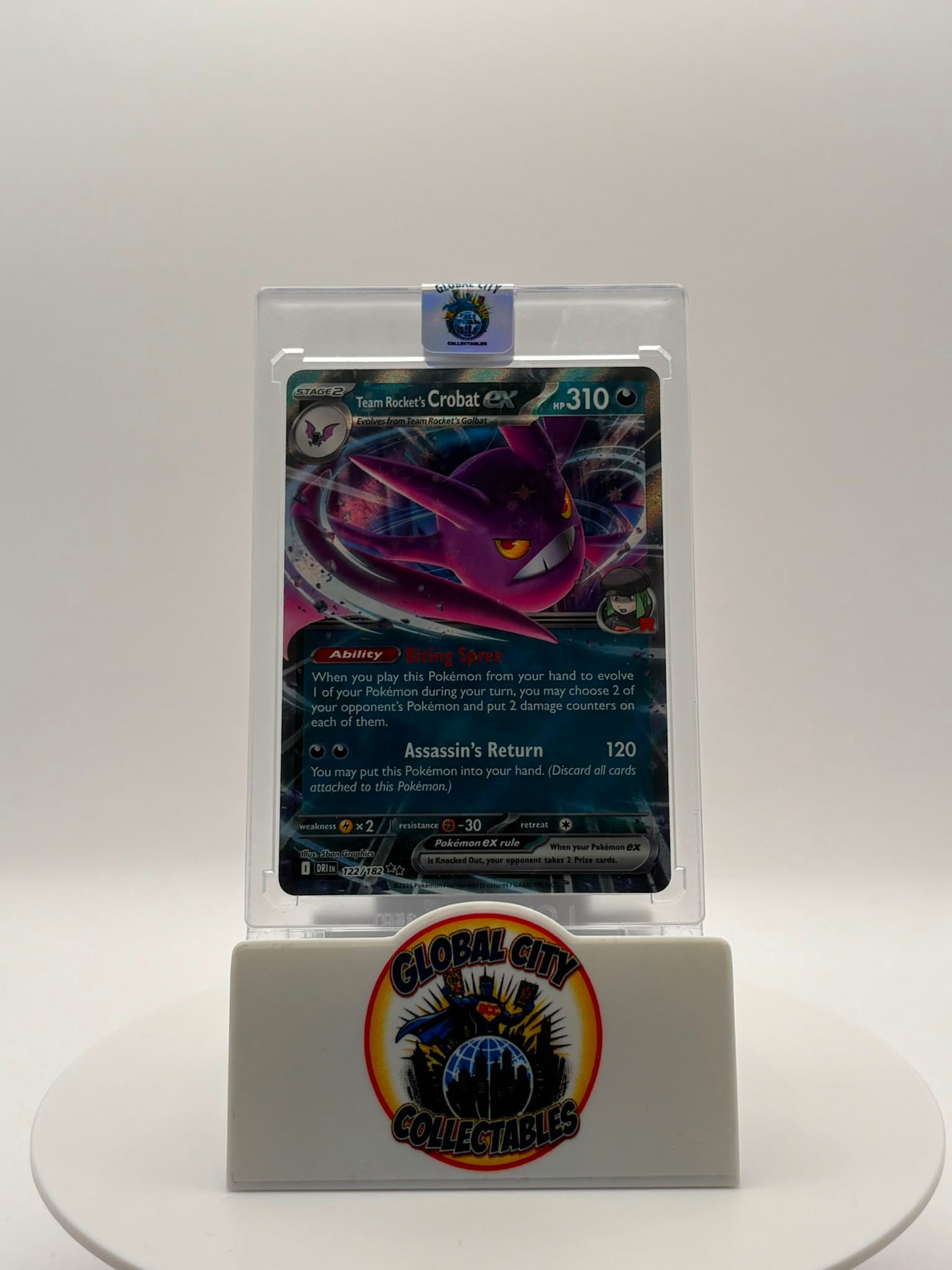 Pokémon 2025 Scarlet & Violet: Destined Rivals expansion 122/182 Team Rocket's Crobat EX