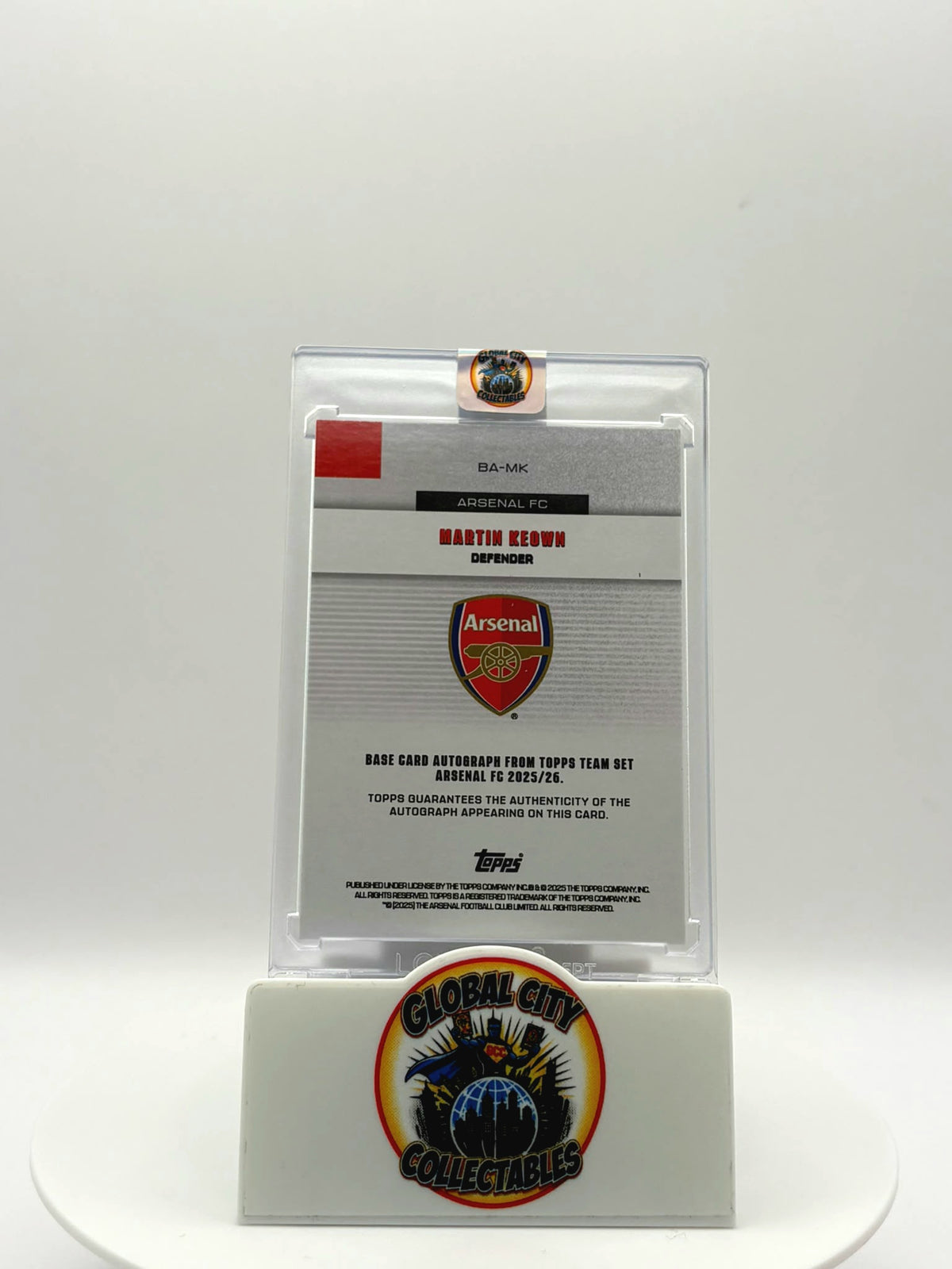 Topps Team Set 2026 - Arsenal - Martin Keown Autograph - 18/25