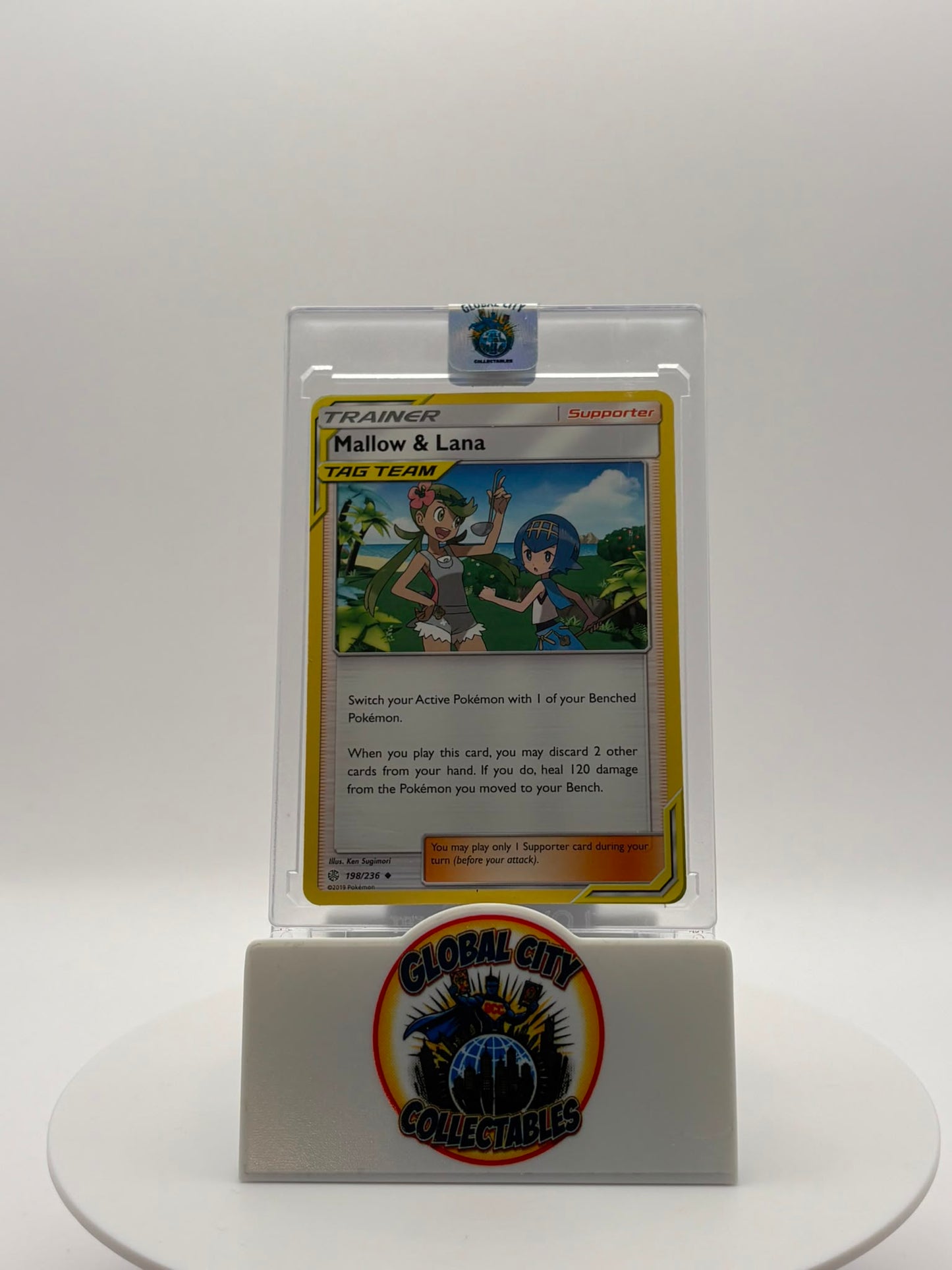 Pokémon 2019 Sun & Moon: Cosmic Eclipse Expansion 198/236 Mallow & Lana Tag Team