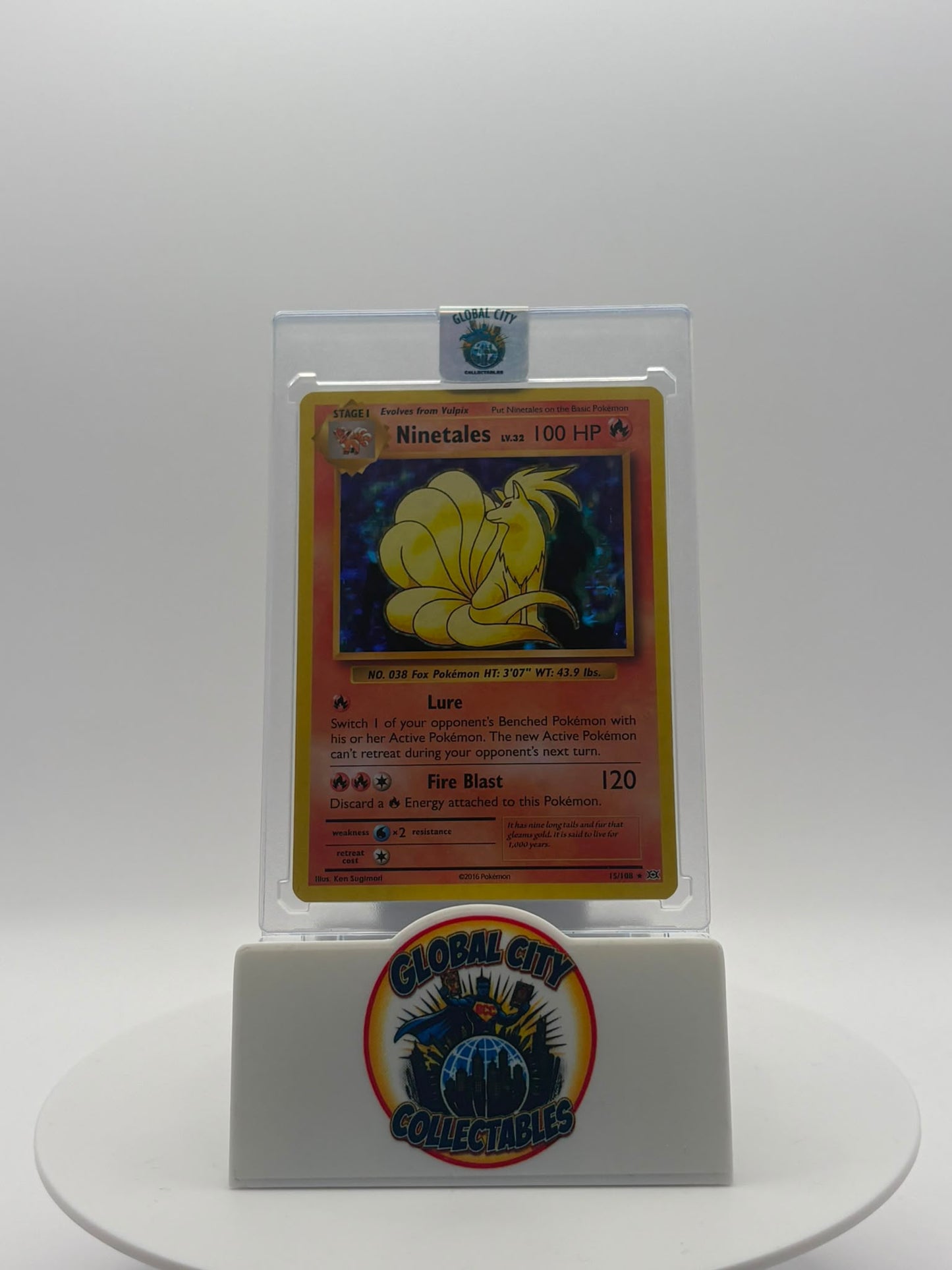 Pokémon 2016 XY Evolutions 015/108 Ninetales Holo Rare