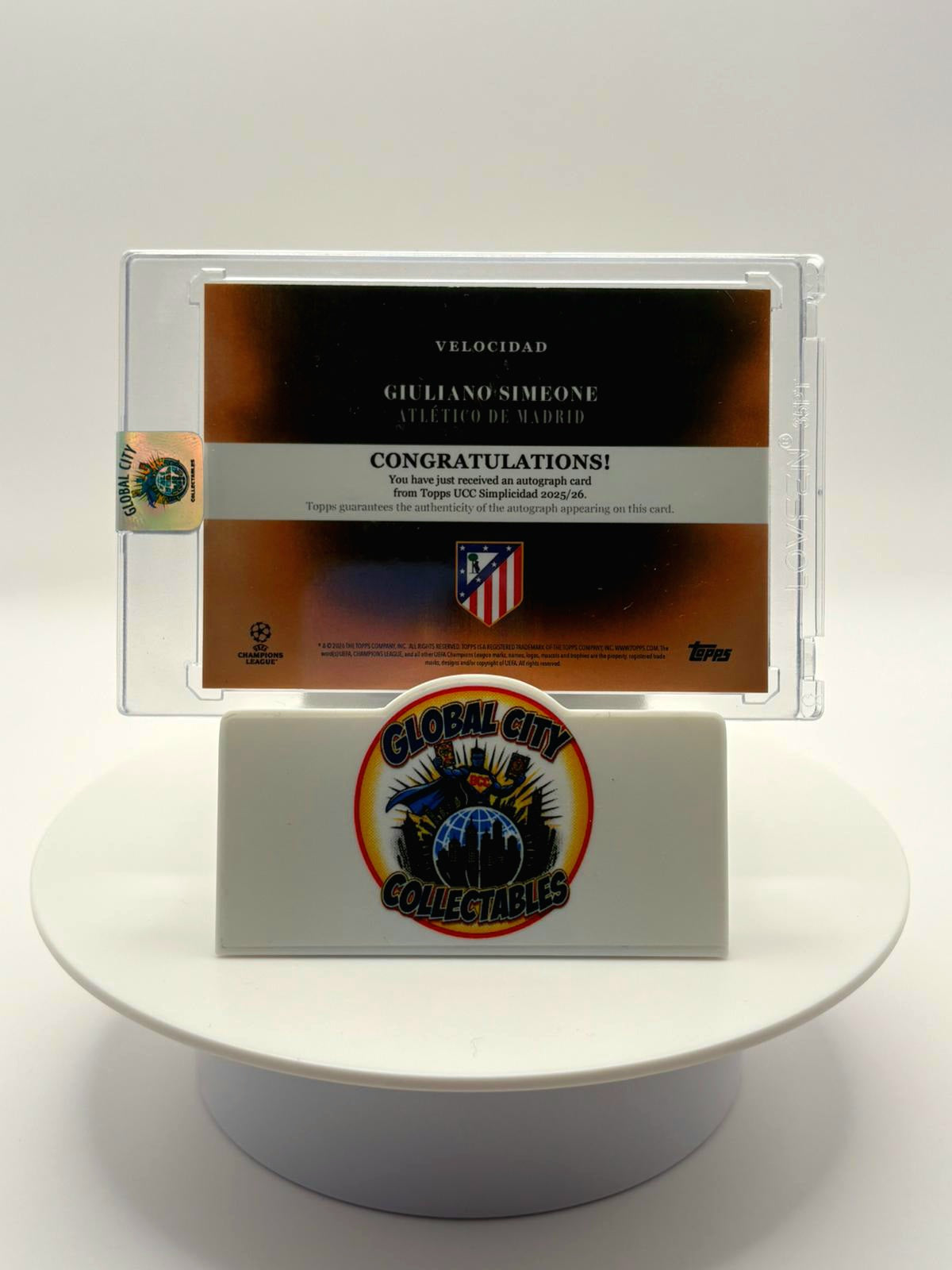 Topps Chrome UCC Simplicidad 2026 - Athlético De Madrid - Guiliano Simeone Autograph - 20/25