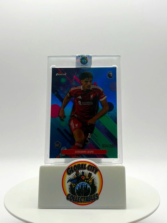 Topps Finest Premier League 2026 - Liverpool - Giovanni Leoni RC - 034/200