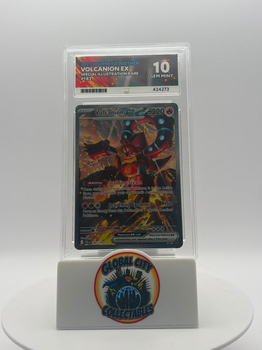 Pokémon 2025 Journey Together 182/159 Volcanion EX Special Illustration Rare