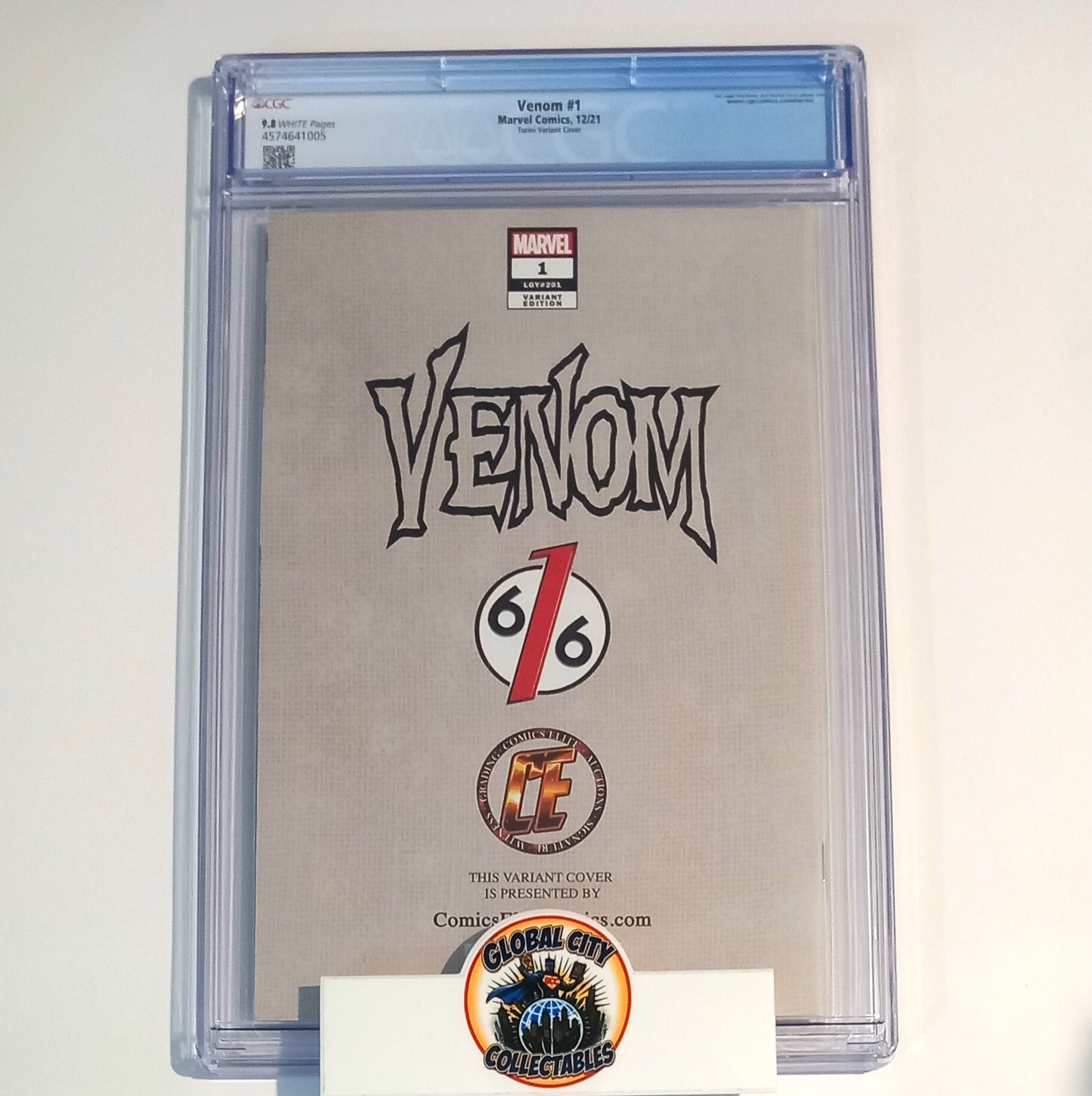 Marvel Venom #1 CGC 9.8 Marco Turini Cover 616 Comics Elite Variant