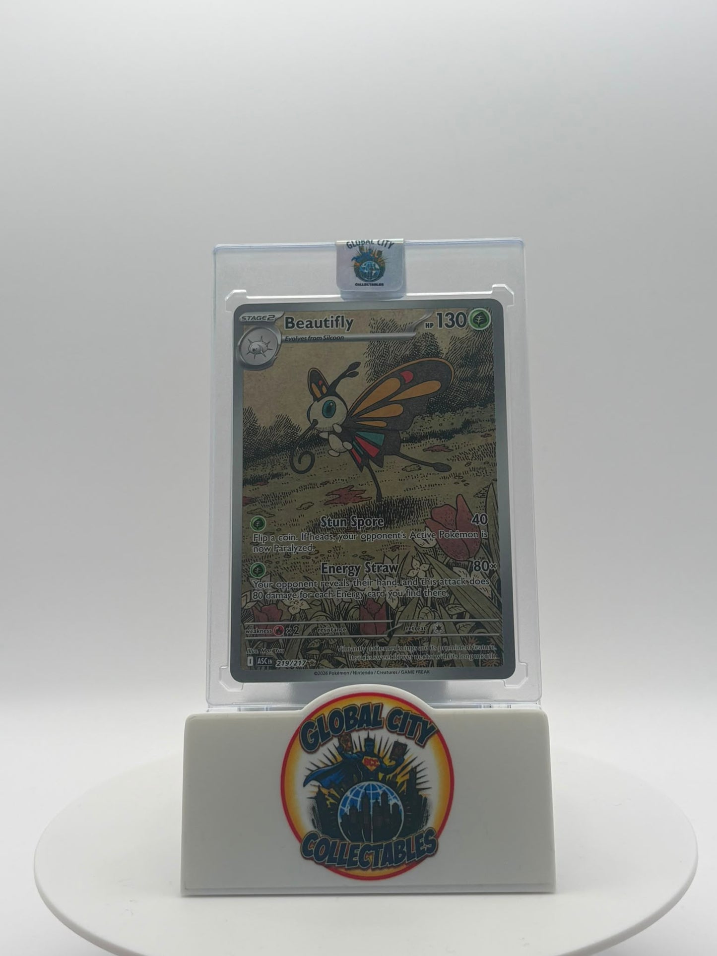 Pokémon 2026 Ascended Heroes TCG Expansion 219/217 Beautifly Illustration Rare
