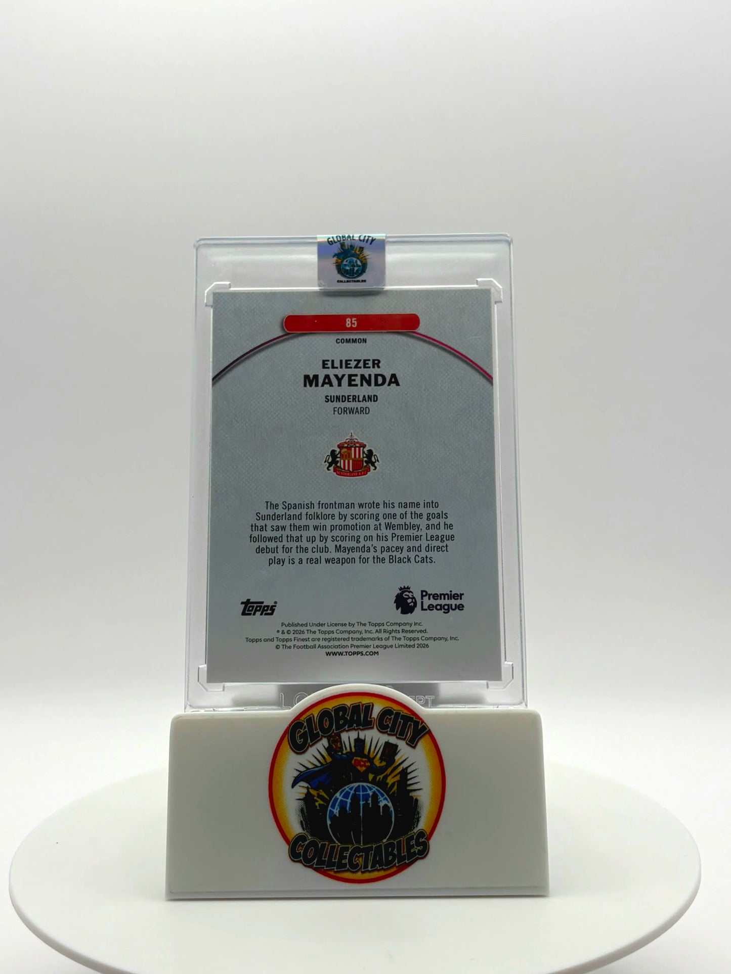 Topps Finest Premier League 2026 - AFC Sunderland - Eliezer Meyenda RC - 96/99