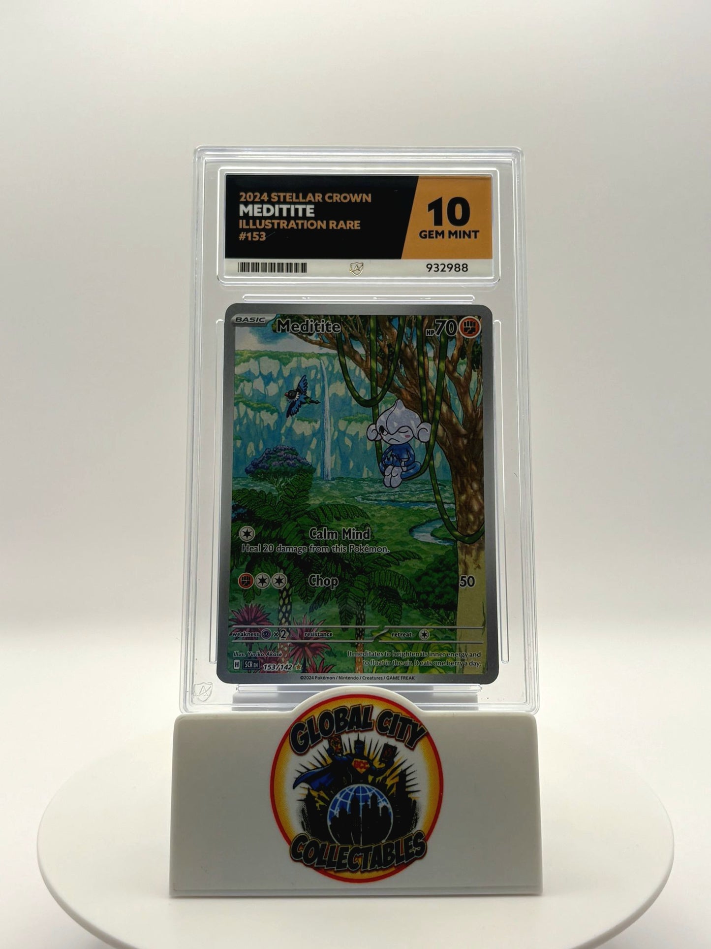 Pokémon 2024 Stellar Crown 153/142 Meditite Illustration Rare