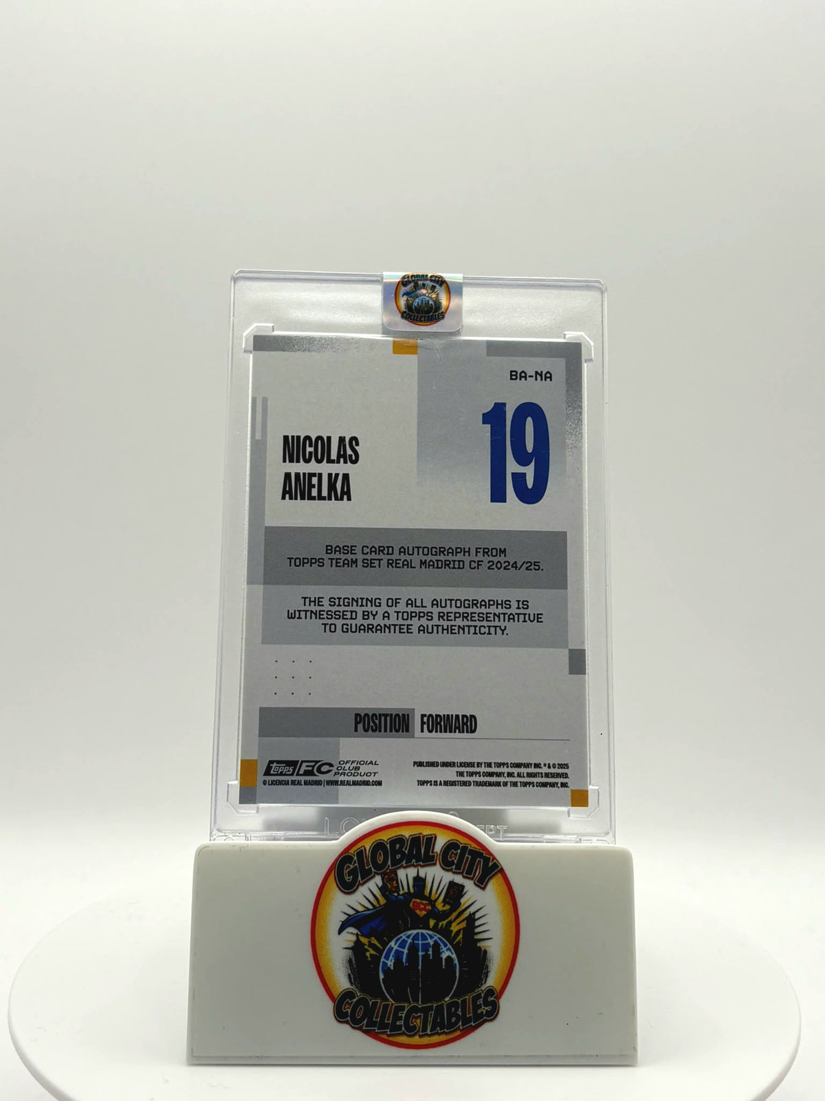 Topps Team Set 2025 - Real Madrid - Nicolas Anelka Autograph - 007/250