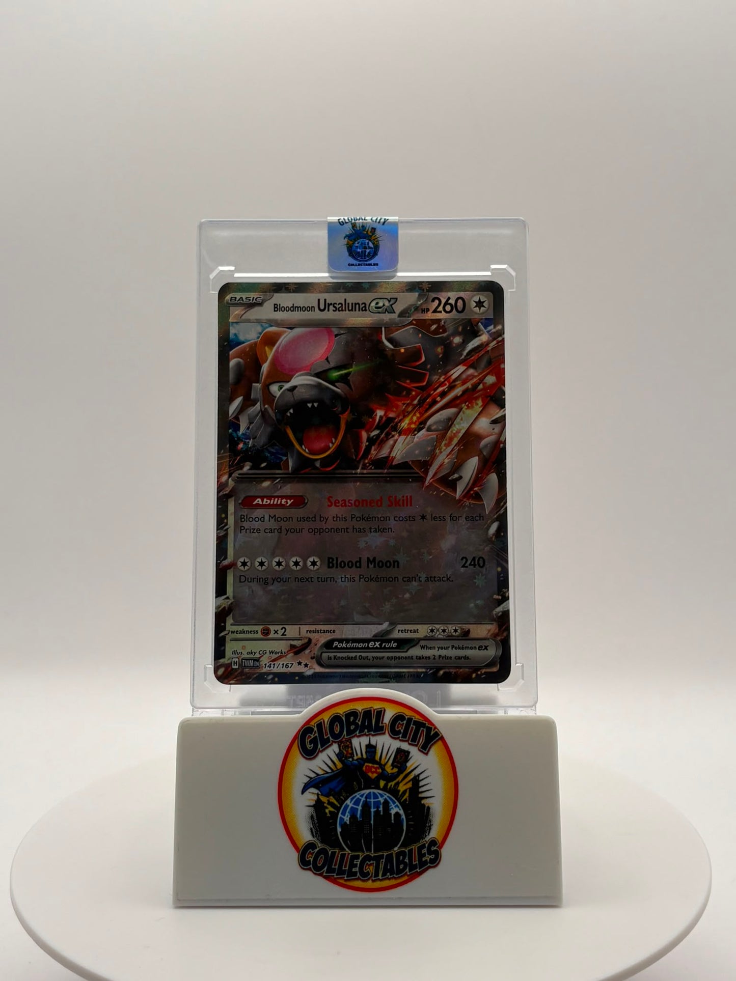 Pokémon 2024 Scarlet & Violet: Twilight Masquerade expansion.141/167 Bloodmoon Ursaluna EX