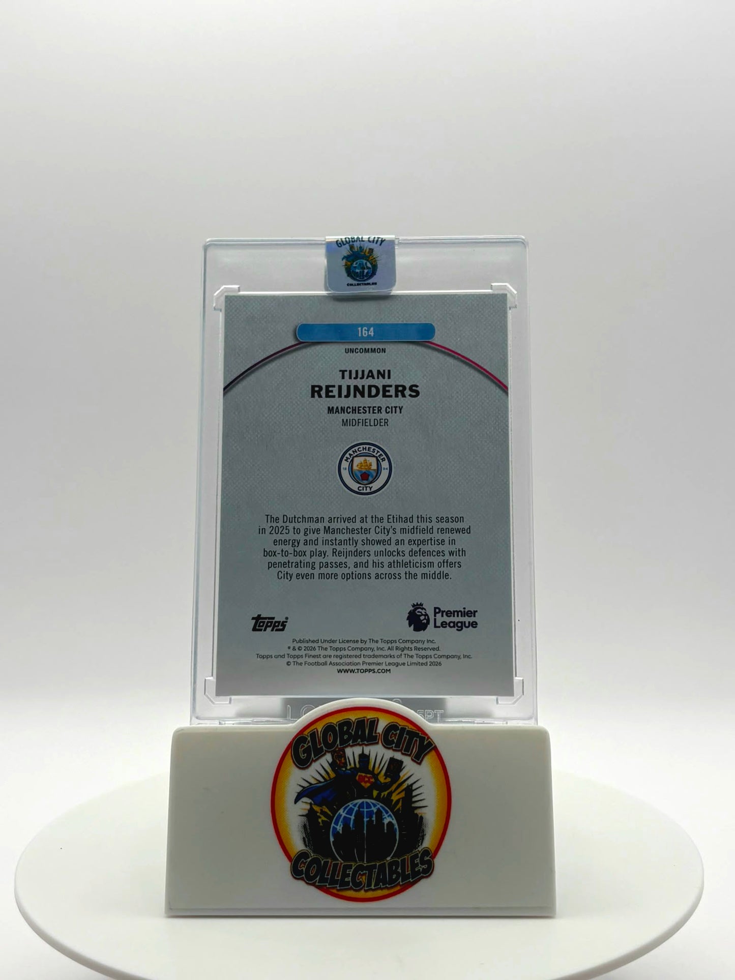 Topps Finest Premier League 2026 - Manchester City - Tijjani Reijnders - 096/150