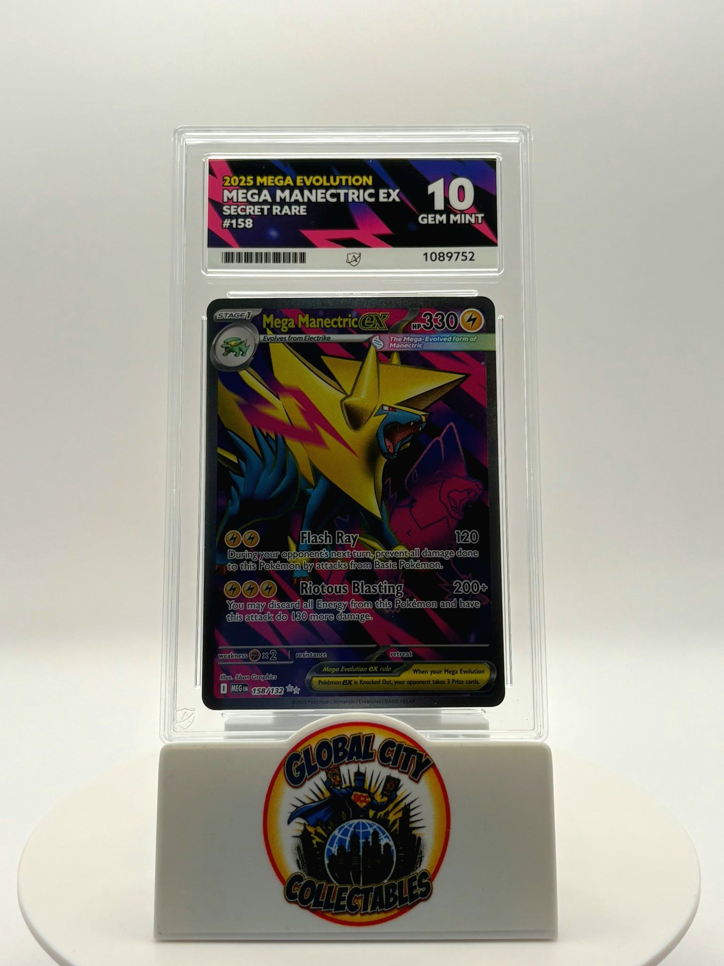 Pokémon 2026 Perfect Order 158/132 Mega Manectric Ex Special Illustration Rare