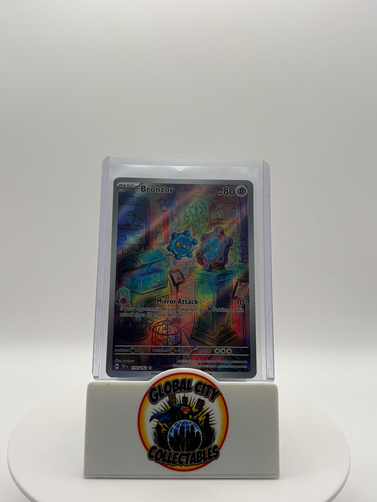 Pokemon 2024 Temporal Forces 170/162 Bronzor Illustration Rare