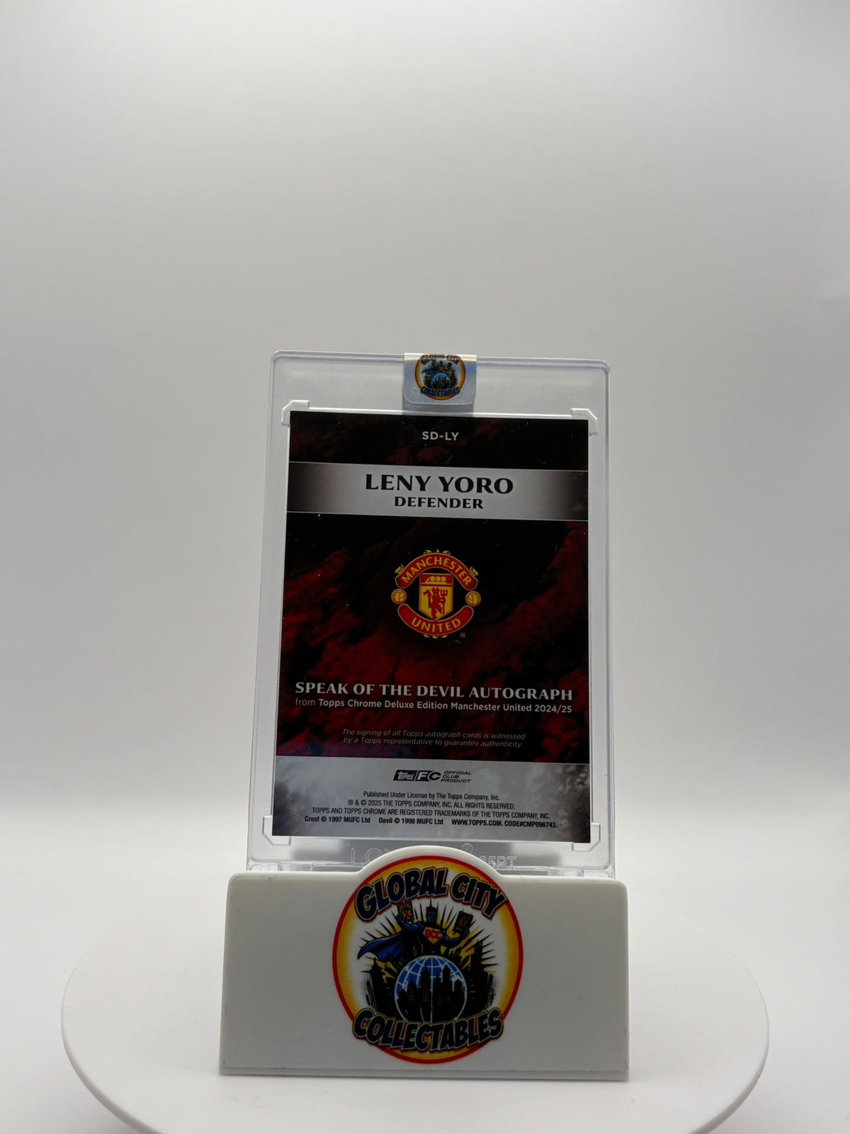 Topps Chrome Deluxe Edition 2025 - Manchester United - Leny Yoro Autograph - 39/50