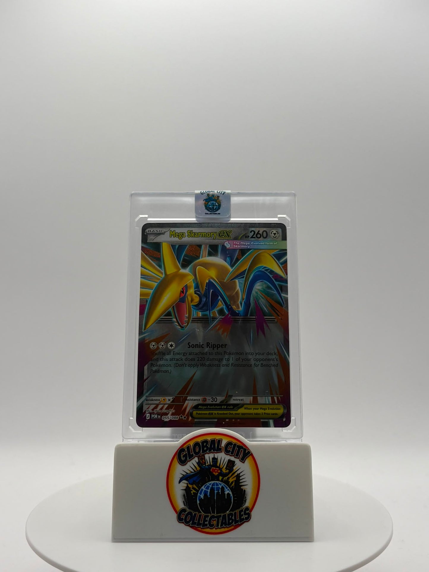 Pokémon 2026 Mega Evolution - Perfect Order 055/088 Skarmory EX Double Rare