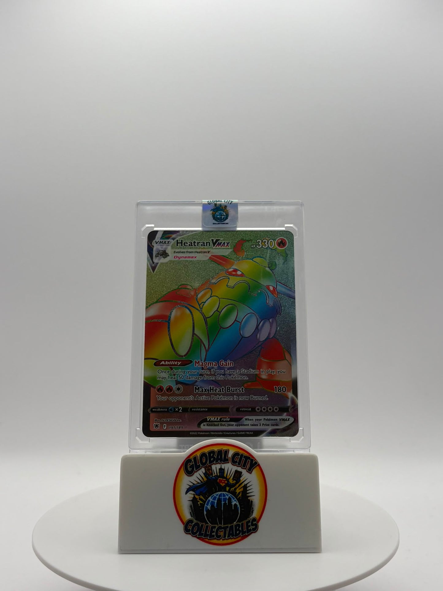 Pokémon 2022 Sword & Shield: Astral Radiance 191/189 Heatran Secret Rainbow Rare