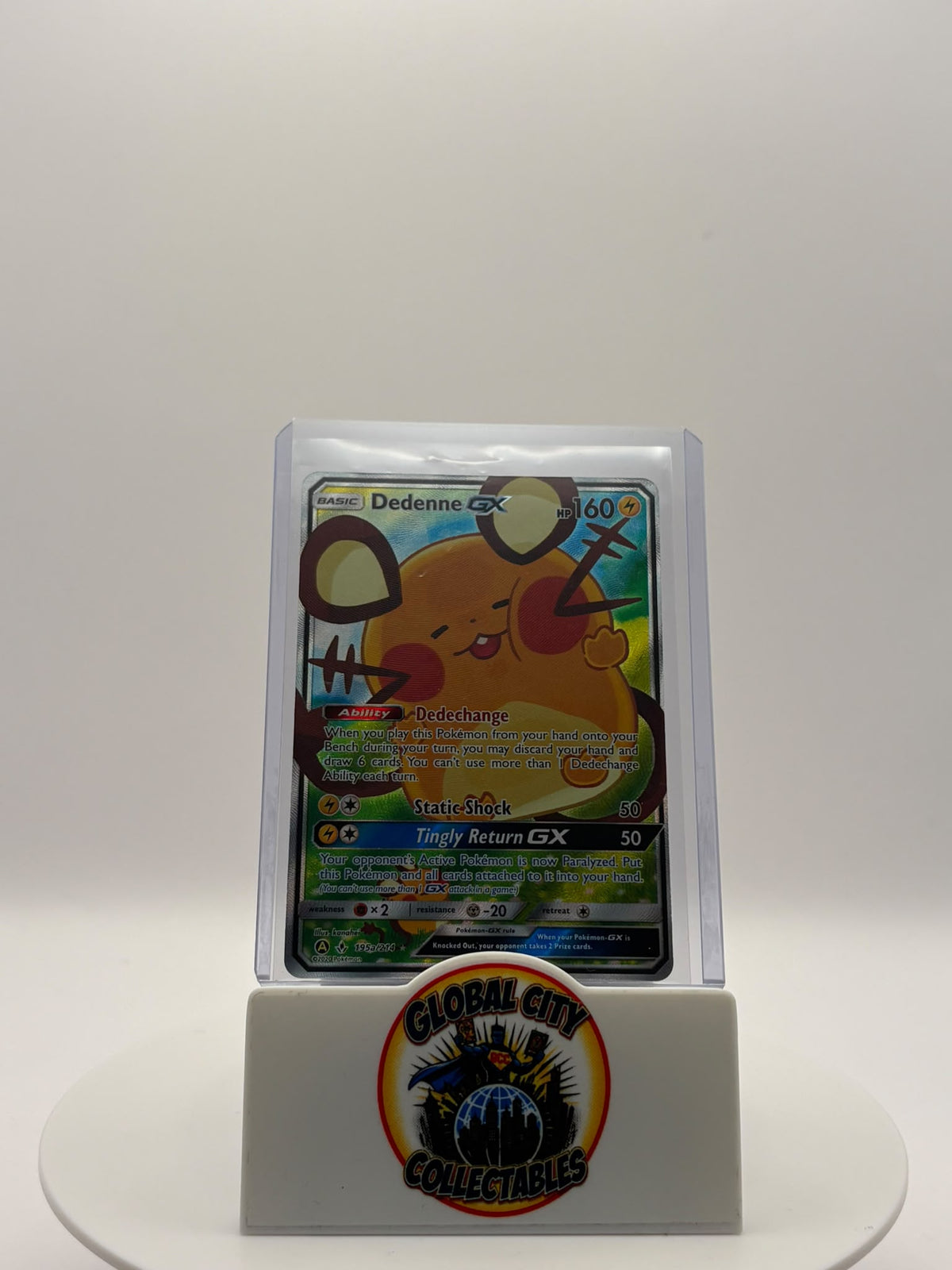 Pokémon 2020 Unbroken Bonds 195a/214 Dedenne Illustration Rare