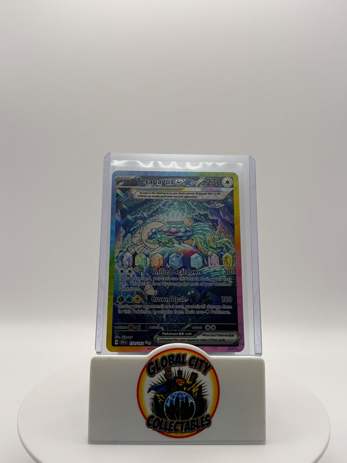 Pokemon 2024 Stellar Crown 170/142 Terapagos Ex Special Illustration Rare