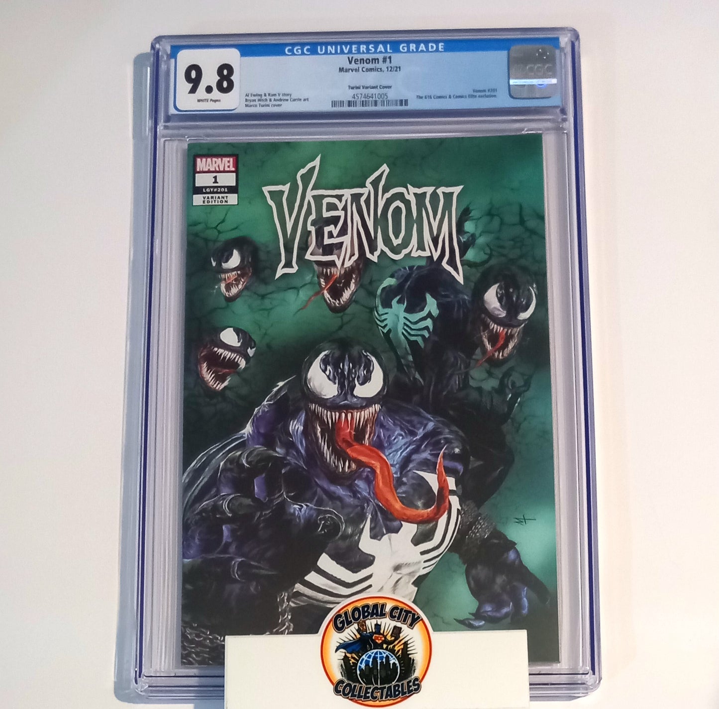 Marvel Venom #1 CGC 9.8 Marco Turini Cover 616 Comics Elite Variant